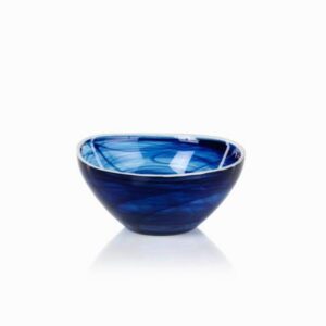 Indigo Alabaster Glass Bowl